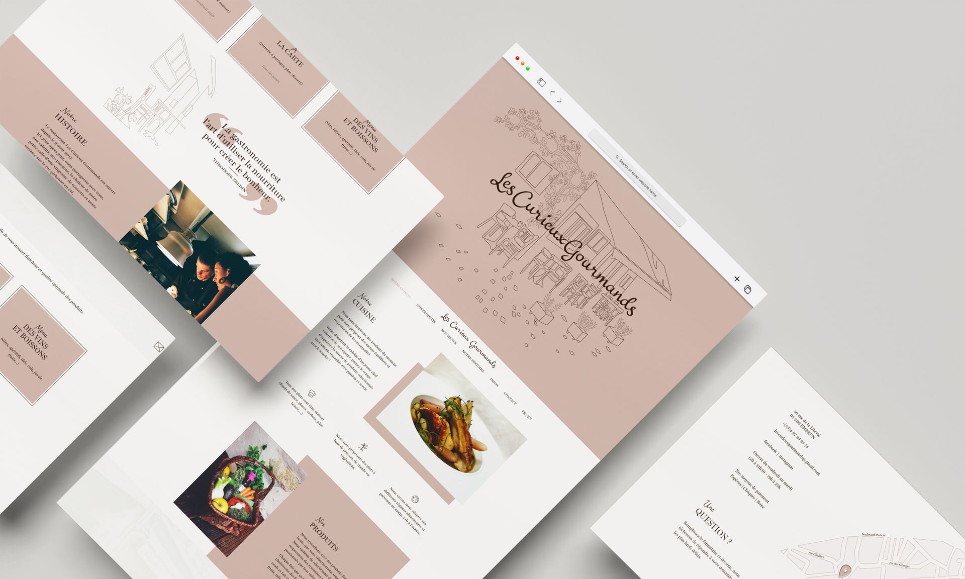 Réalisation d'un site web de restauration